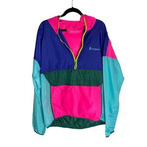 Cotopaxi Teca Half Zip Color-block Windbreaker-sz XL